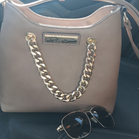 Andrew Marc Handbags - Tan/Gold Andrew Marc New York crossbody